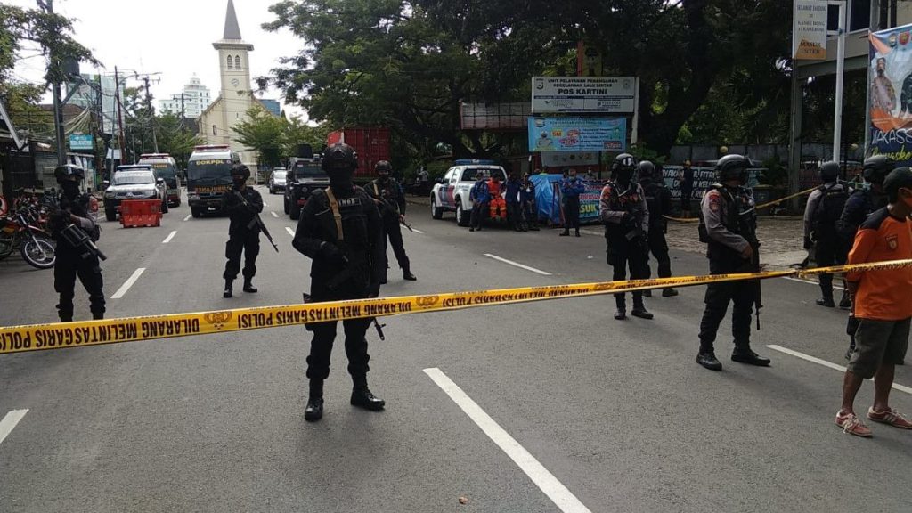 Bom Gereja Katedral Makassar