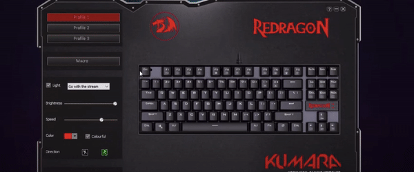 How to change color on Redragon keyboard - Software changing