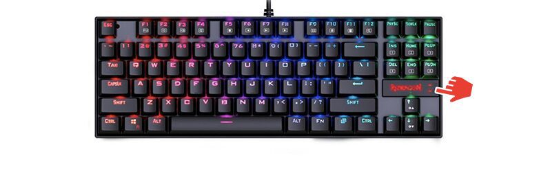 How to change color on Redragon keyboard - Blinking lights 